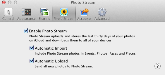 photostream os x