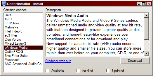el archivo de video no funciona