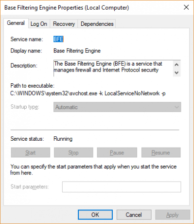 Ajusta la configuración de BFE para arreglar tu aplicación de firewall