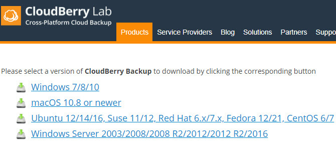 CloudBerry Backup protege archivos en Windows, Mac y Linux 01 Plataformas de copia de seguridad CloudBerry