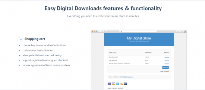 Plataforma de comercio electrónico Easy Digital Downloads