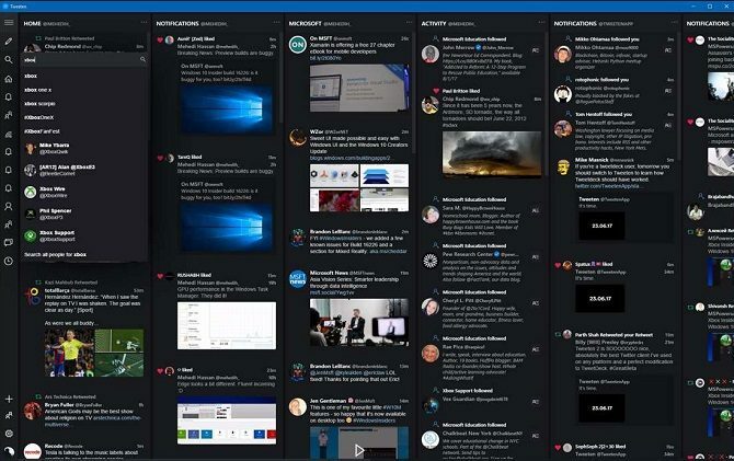 tweeten la aplicación windows 10