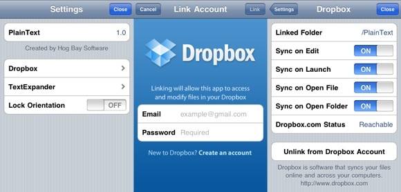 usando dropbox