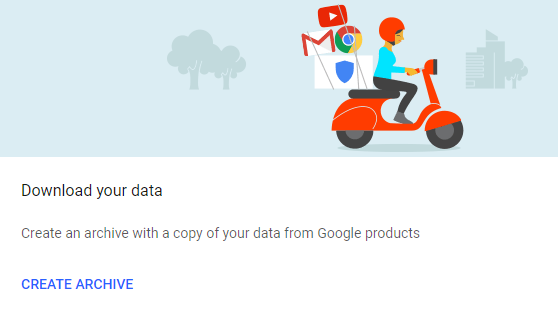Descargue sus datos de Gmail