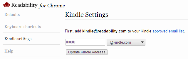 Ajustes de legibilidad de Kindle