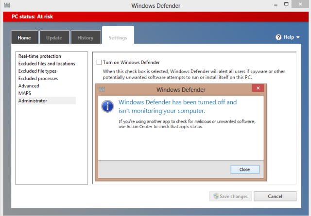 defensor de windows