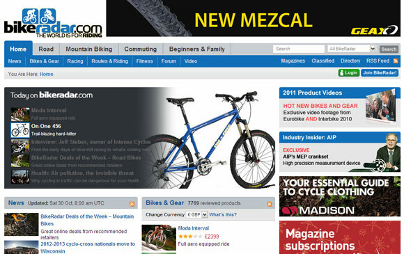 sitios web de ciclismo