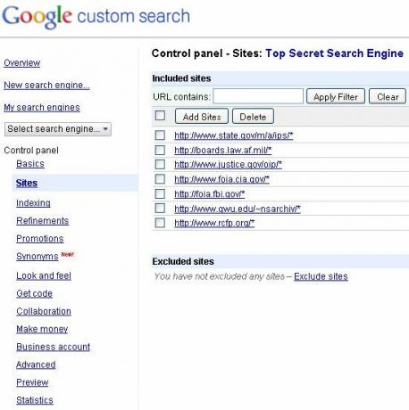 Cree un motor de búsqueda personalizado de Google para su investigación customsearch7