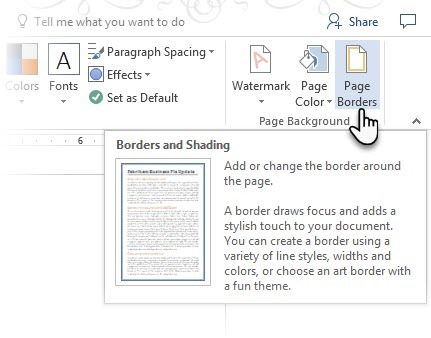 Cómo crear informes y documentos profesionales en bordes de página de Microsoft Word