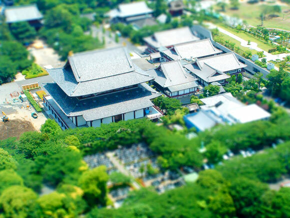 Cómo hacer tus propias escenas de Tilt Shift en Photoshop tokyo temple