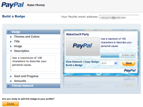 Paypal- Aplicación de Facebook