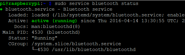 falla del servicio bluetooth