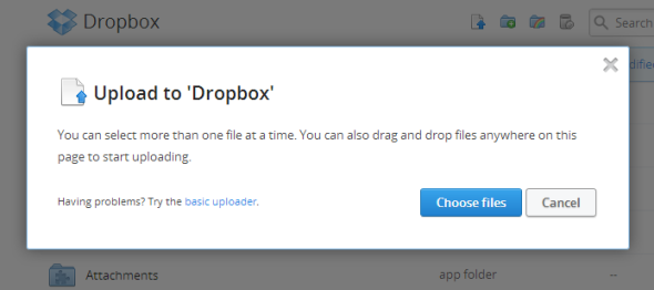 acceder a Dropbox en línea