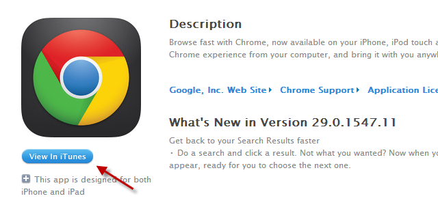 Cómo forzar a Chrome a abrir enlaces de iTunes Store en la aplicación de escritorio de iTunes