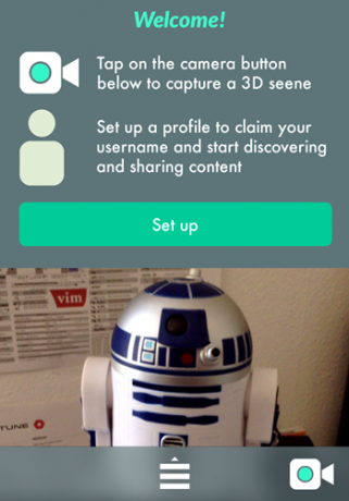 Su iPhone puede crear fotos en 3D. No lo creo Prueba Seene seene 1