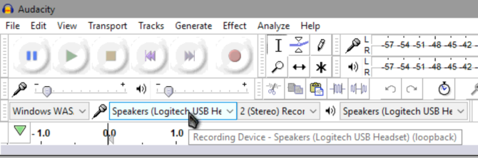 Windows audacity sistema de grabación de audio