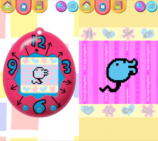 interfaz tamagotchi