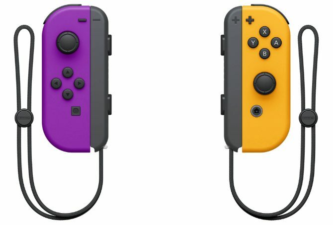 Nintendo Purple y Orange Joy-Cons