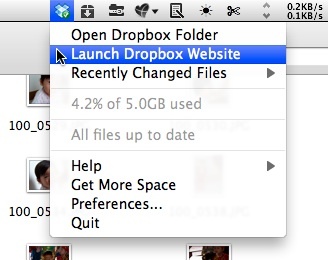 compartir fotos de Dropbox