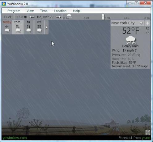 YoWIndow - Una aplicación de clima realmente genial con pantalla de clima virtual yowindow5
