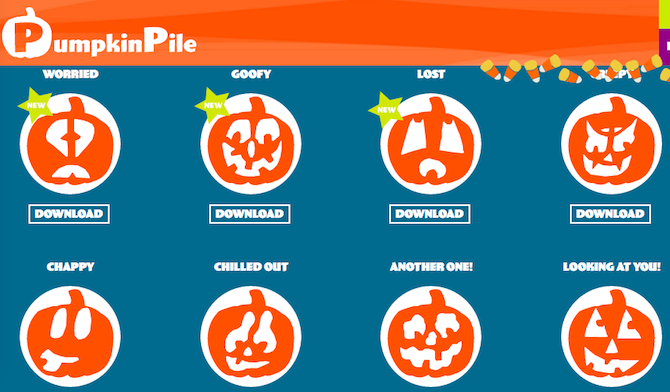 Imprimibles de Halloween - Pila de calabaza