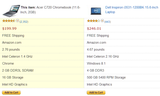 Chromebookcomparo