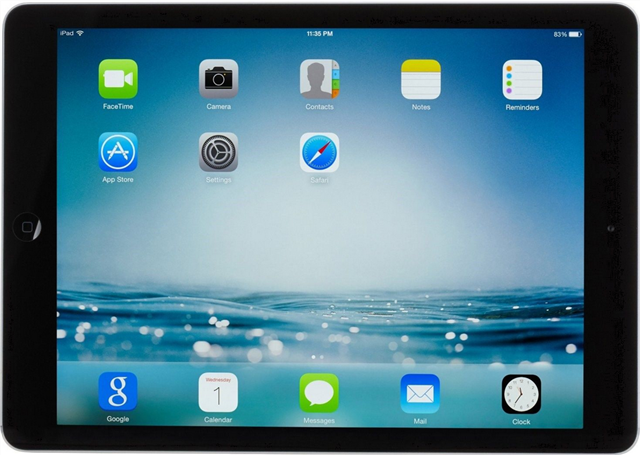 pantalla de retina de aire ipad de apple