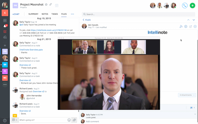 Intellinote: ponga sus tareas, archivos, mensajes y reuniones en línea en una videoconferencia en un solo lugar