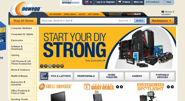 Sitio Newegg