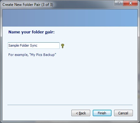 SyncToy: Solución simple de copia de seguridad y sincronización de Microsoft [Windows] Crear par de carpetas 3 de 3