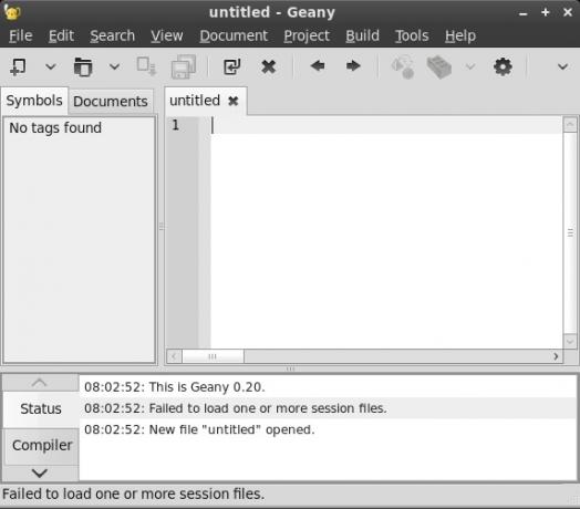 editor de código simple linux