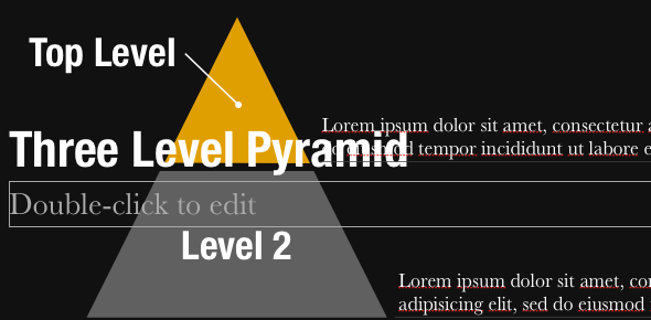 Cree presentaciones profesionales en minutos con Slidevana para PowerPoint y Keynote [Giveaway] PyramidDiagram