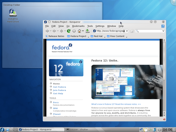 Fedora 12 características