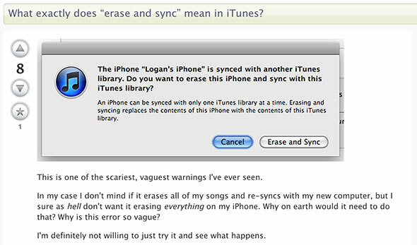¿Tu nuevo iPhone está emparejado con otra biblioteca de iTunes? No te asustes, borra y sincroniza