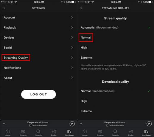 Cómo reducir el uso de datos móviles al transmitir música Spotify 562x500