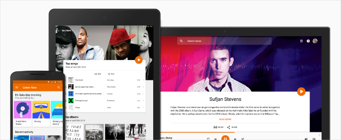 Google Play Music en múltiples dispositivos diferentes