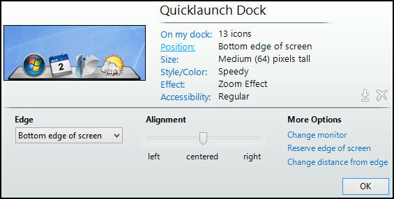 ObjectDock: personalice rápidamente su escritorio y aumente su funcionalidad [Windows] Configuración de ObjectDock Posiciones de inicio