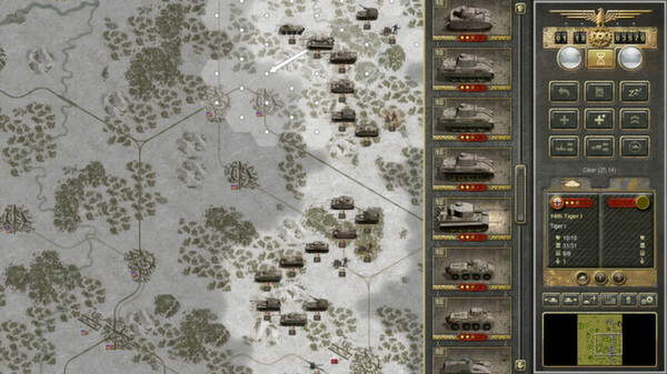 Juego de estrategia de la Segunda Guerra Mundial Panzer Corps