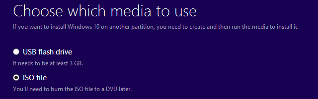 Herramienta de creación de medios de Windows 10