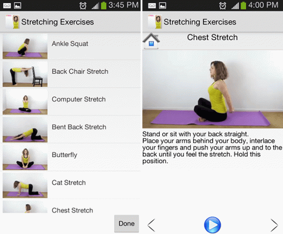 Android-entrenamiento-aplicaciones-estiramientos-ejercicios