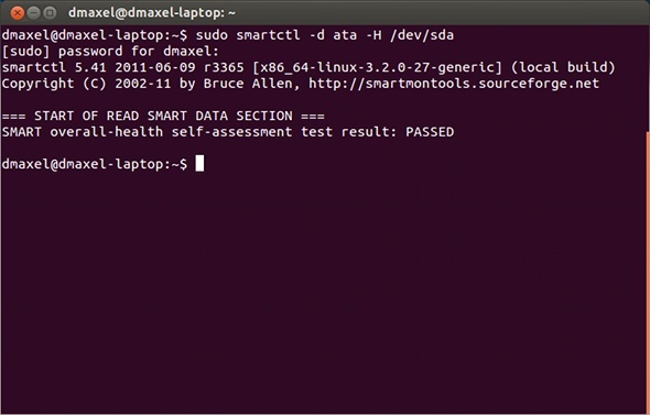 comprobación de error de hdd de linux