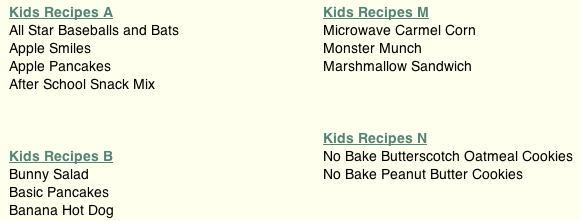 recetas favoritas para niños