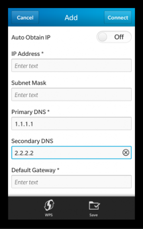 Evita las georestricciones al cambiar la configuración DNS de tu teléfono inteligente configura el servidor DNS en el teléfono Blackberry 10