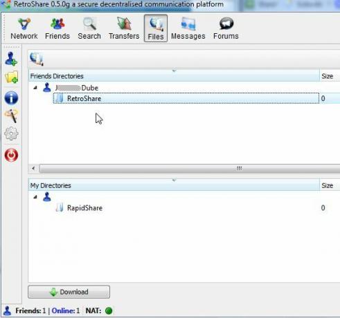Chatee con amigos de forma segura y privada con RetroShare IM rapidm10