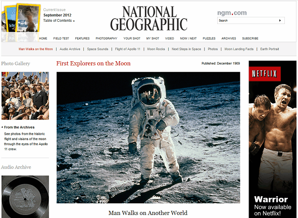 Aprenda sobre Neil Armstrong y el Apolo 11 Aterrizaje en la Luna en el sitio web geográfico nacional apolo 11