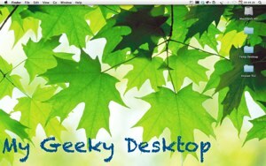 GeekTool - Muestra información del sistema en Mac en la captura de pantalla de escritorio Style 00