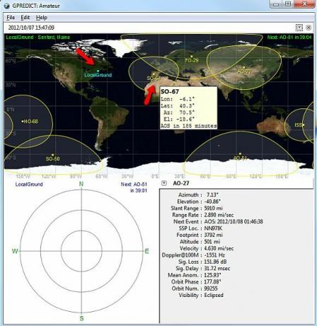 predecir software de satélite