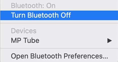 Desactivar Bluetooth en macOS