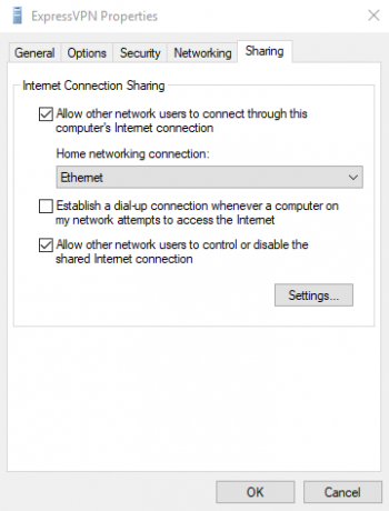 Conexión compartida a Internet de Windows