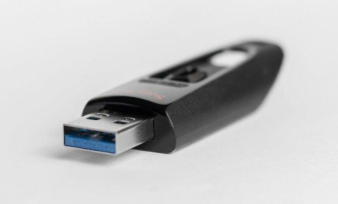 Una memoria USB